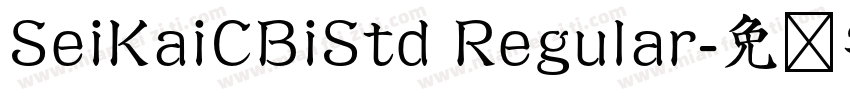 SeiKaiCBiStd Regular字体转换